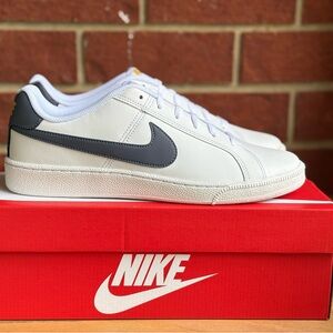 Nike Court Royale White Grey Mens New Sneakers NIB Retro Shoes